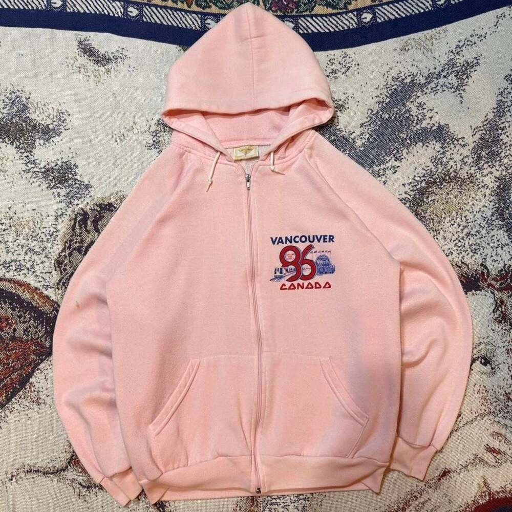 Vintage Richmond Vancouver 86 Canada Zip Up Hoodie